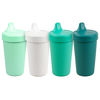 Picture of Re Play 4pk - 10 oz. No Spill Sippy Cups for Baby, Toddler, and Child Feeding in White, Mint, Aqua and Teal - BPA Free - Made in USA from Eco Friendly Recycled Milk Jugs - Sea Glass