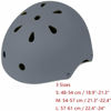 Picture of Kids Bike Helmet, Adjustable and Multi-Sport, from Toddler to Youth, 3 Sizes (Gray)