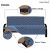 Picture of Easy-Going Futon Sofa Slipcover Reversible Sofa Cover Armless Futon Cover Furniture Protector Couch Cover Water Resistant Pets Kids Children Dog Cat (Futon, Dark Blue/Light Blue)