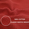 Picture of Homaxy 100% Cotton Waffle Weave Kitchen Dish Cloths, Ultra Soft Absorbent Quick Drying Dish Towels, 12x12 Inches, 6-Pack, Brick Red