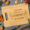 Picture of Grandma Gifts, Thoughtful Gifts for Grandma from Grandkids - Unique Engraved Bamboo Cutting Board Gift for Grandmother Grandma Nana, Great Kitchen gift for Grandma Birthday or Mother's Day