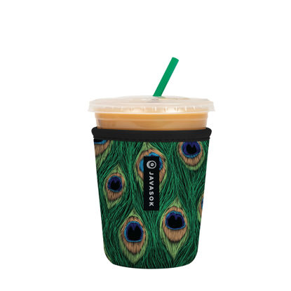 Picture of Sok It Java Sok Iced Coffee & Soda Cup Sleeve Insulated Neoprene Cover (Peacock, Small: 18-20oz)