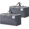 Picture of BlissTotes Large Moving Boxes with Zippers & Handles Moving Supplies with lids, Heavy Duty Totes for Storage Bags for Space Saving, Fold Flat, Moving and Storing 76L, 2 Pack