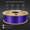 Picture of Duramic 3D Shiny Silk PLA Filament 1.75mm Purple, Shiny Purple PLA Filament Dimensional Accuracy +/- 0.05 mm 1kg Spool(2.2 lbs)