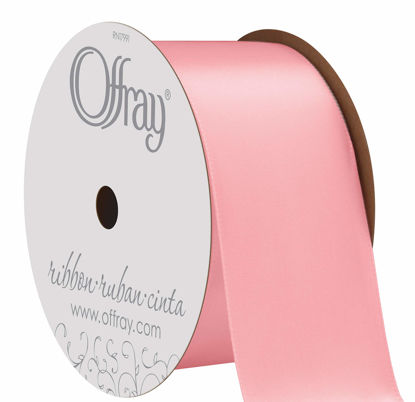 Picture of Berwick Offray 360064 1.5" Wide Single Face Satin Ribbon, Light Pink, 4 Yds
