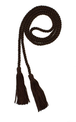 Picture of Graduation Honor Cord - Brown - Every School Color Available - Made in USA - by Tassel Depot