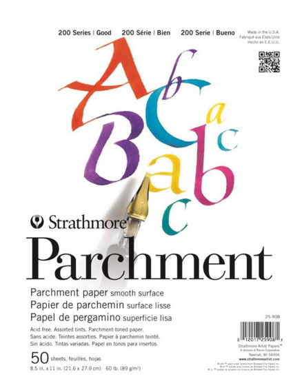 Picture of Strathmore (25-908 200 Series Parchment, Assorted Tints, 8.5 by 11", 50 Sheets