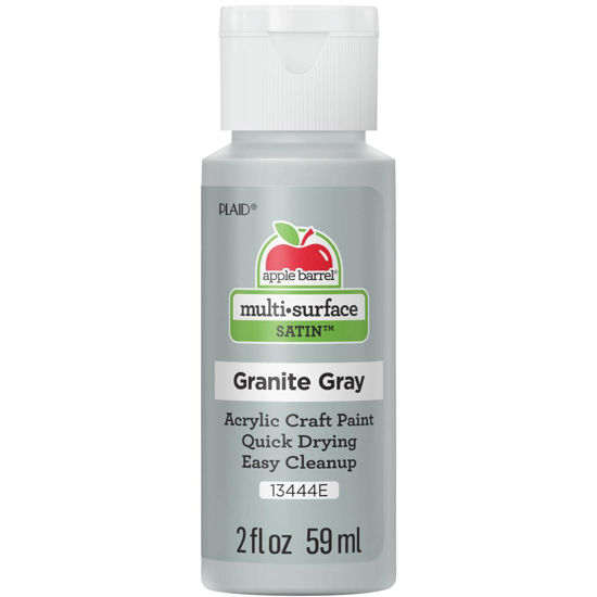 Picture of Apple Barrel Multi-Surface Acrylic Paint, 2oz, Granite Gray