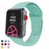 Picture of VATI Sport Band Compatible for Apple Watch Band 38mm 40mm, Soft Silicone Sport Strap Replacement Bands Compatible with 2019 Apple Watch Series 5, iWatch 4/3/2/1, 38MM 40MM S/M (Marine Green)