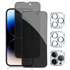 Picture of Pehael [2+2 Pack] iPhone 14 Pro Privacy Screen Protector with Camera Lens Protector Full Coverage Anti-Spy Tempered Glass Film 9H Hardness Upgrade Edge Protection Easy Installation Bubble Free Specially Designed for iPhone 14 Pro [6.1 inch]