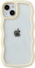 Picture of Caseative Cute Curly Wave Frame Shape Shockproof Soft Compatible with iPhone Case (Yellow,iPhone 14)