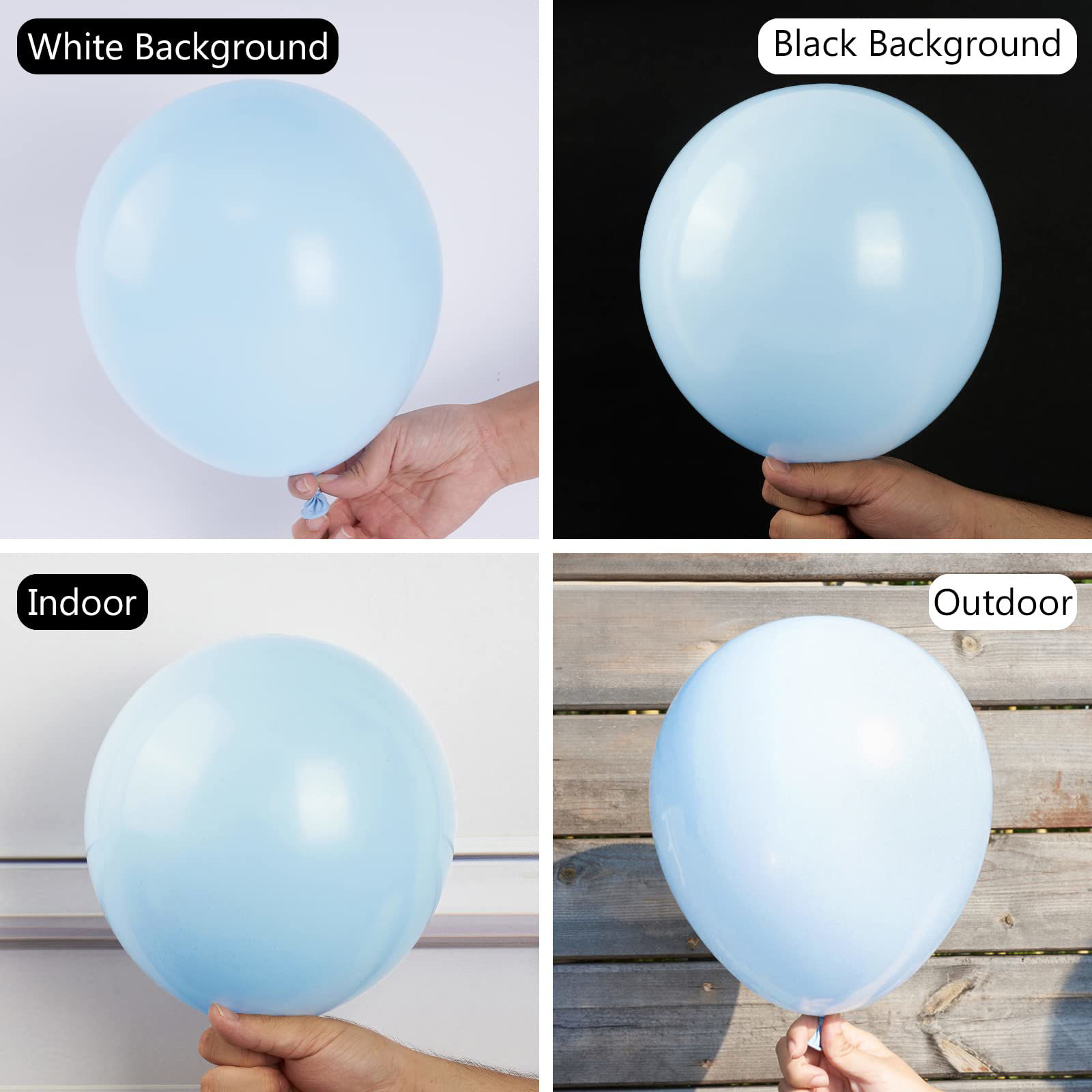 GetUSCart- PartyWoo Blue Balloons, 50 pcs 12 Inch Pastel Blue Balloons ...