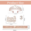 Picture of 3rd Birthday Decorations for girls,3rd Birthday Sash,Crown/Tiara,Candles,Cake Toppers.3rd Birthday Gifts for girls,3 Birthday Decorations for girls,3 Birthday Party Decorations