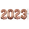 Picture of GOER 2023 Foil Number Balloons for 2023 New Year Eve Festival Party Supplies Graduation Decorations (Champagne Gold,32 Inch)