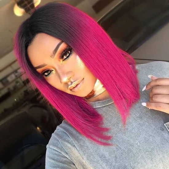 Colorful synthetic best sale wigs