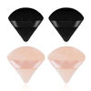 Picture of Sibba 4 Pieces Triangle Powder Puffs Face Cosmetic Powder Puff Washable Reusable Soft Plush Powder Sponge Makeup Foundation Sponge for Face Body Loose Powder Wet Dry Makeup Tool