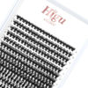 Picture of 240 PCS Lash Clusters DIY Eyelash Extension 50D Cluster Lashes Fairy D Curl 8-14mm Individual Eyelashes Cluster Lashes Wisps Reusable Mini Eyelash Cluster Eyelash Extensions at Home (50D D 8-14mm)