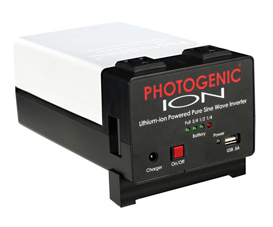 Picture of Photogenic ION Lithium-ion Powered Pure Sine Wave Inverter - Portable Power for Studio Lights