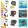 Picture of Kupton Accessories Kit Bundle Compatible with GoPro HERO9 Black, Waterproof Housing Case + Dive Filters + Lens Cover + Head Chest Strap + Bike Mount + Floating Grip Accessory Compatible with Hero 9