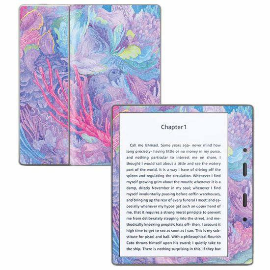 Picture of MightySkins Glossy Glitter Skin for Amazon Kindle Oasis 7" (9th Gen) - Dreamy Reef | Protective, Durable High-Gloss Glitter Finish | Easy to Apply, Remove, and Change Styles | Made in The USA