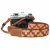 Picture of Camera Strap - 1.5" Cowhide Head Shoulder Neck Strap ,Retro Jacquard Embroidery Multi-pattern camera straps for Cameras and Binoculars,Cute Adjustable Thin Strap for Adults & Kids(Plum Embroidery）