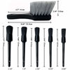 Picture of LUCKLYJONE 7Pcs Wheel & Tire Brush, Car Detailing Kit, 17inch Long Soft Wheel Brush 5 Car Wash Detail Brush Car Wash Kit for Cleans Dirty Tires & Releases Dirt and Road Grime, Short Handle