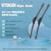 Picture of VTOGOI OEM Quality 24''+19'' Premium All-Season Auto Windshield Natural Rubber J-Hook Wiper Blades(Pack of 2)