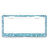 Picture of Bling License Plate Frame for Women, 1PCS Sparkly License Plate Frames| Over 1200 pcs 14 Facets Bedazzled Clear Glass Diamond Rhinestone Crystals w/Free Glitter Diamond Box (Blue)