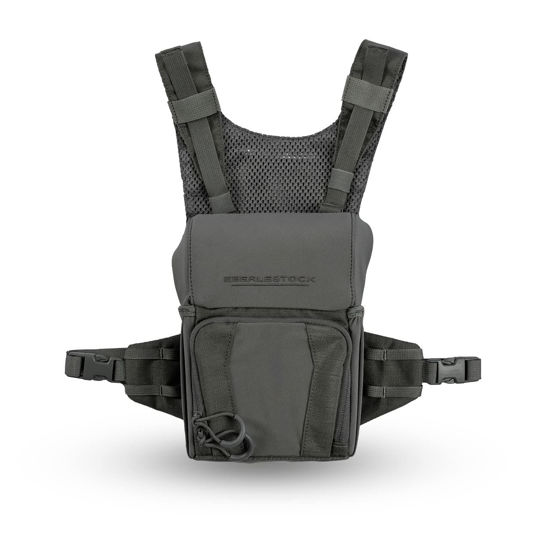 Picture of Eberlestock Recon Modular Bino Pack - Advanced Binocular Harness System with Customizable Attachments - Gray - Small