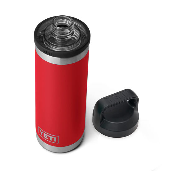 Picture of YETI Rambler 18 oz Bottle, Vacuum Insulated, Stainless Steel with Chug Cap, Rescue Red