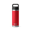 Picture of YETI Rambler 18 oz Bottle, Vacuum Insulated, Stainless Steel with Chug Cap, Rescue Red