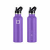 Picture of IRON °FLASK Sports Water Bottle - 20 Oz, 3 Lids (Straw Lid), Leak Proof, Vacuum Insulated Stainless Steel, Hot Cold, Double Walled, Thermo Mug, Standard Metal Canteen