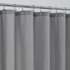 Picture of ALYVIA SPRING Stall Fabric Shower Curtain Liner Waterproof - 54" x 78", Soft & Lightweight Long Stall Size Shower Curtain with Magnets, Machine Washable - 54x78, Grey