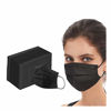 Picture of 50PCS 3-ply Disposable Face Mask Elastic Earloop Mouth Cover Face Masks Anti Spittle Dust Black