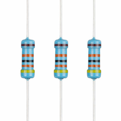 Picture of EDGELEC 100pcs 430K ohm Resistor 1/2w (0.5Watt) ±1% Tolerance Metal Film Fixed Resistor, Multiple Values of Resistance Optional