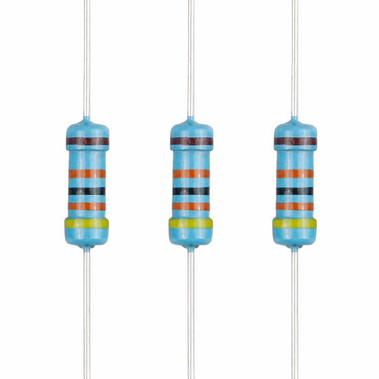 Picture of EDGELEC 100pcs 430K ohm Resistor 1/2w (0.5Watt) ±1% Tolerance Metal Film Fixed Resistor, Multiple Values of Resistance Optional