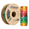 Picture of AMOLEN PLA 3D Printer Filament, PLA Filament 1.75mm Transparent Yellow Green Red, with Light Transmission Feature,1KG/2.2lb