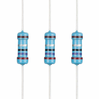 Picture of EDGELEC 100pcs 2.7 ohm Resistor 1/2w (0.5Watt) ±1% Tolerance Metal Film Fixed Resistor, Multiple Values of Resistance Optional