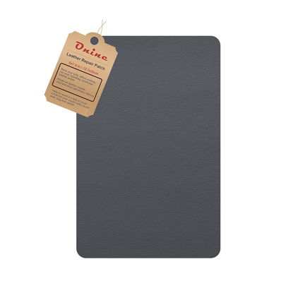 Picture of ONine Leather Repair Patch，Self-Adhesive Couch Patch，Available Anti Scratch Leather 5”X7.9”(12.7cm x 20cm) Peel and Stick for Sofas, Car Seats Hand Bags Jackets(Grey 2.0)