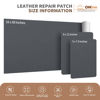 Picture of ONine Leather Repair Patch，Self-Adhesive Couch Patch，Available Anti Scratch Leather 5”X7.9”(12.7cm x 20cm) Peel and Stick for Sofas, Car Seats Hand Bags Jackets(Grey 2.0)