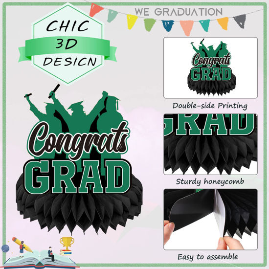 Getuscart 9 Pieces 2023 Graduation Party Table Decorations Class Of 2023 Congrats Graduation 0143