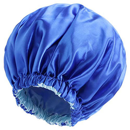 Picture of Satin Bonnet Silk Bonnet Hair Bonnet for Sleeping Satin Bonnet for Hair Bonnets for Women Silk Bonnet for Natural Hair