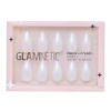 Picture of Glamnetic Press On Nails - Hailey | Glossy, Semi-Transparent, Short Almond Nails, Reusable | 15 Sizes - 30 Nail Kit with Glue