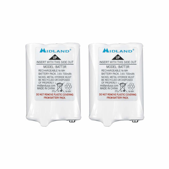 Picture of Midland - AVP14 Rechargeable Battery Packs LXT600, T50 T60, White, 3.15x 2.3X 0.5