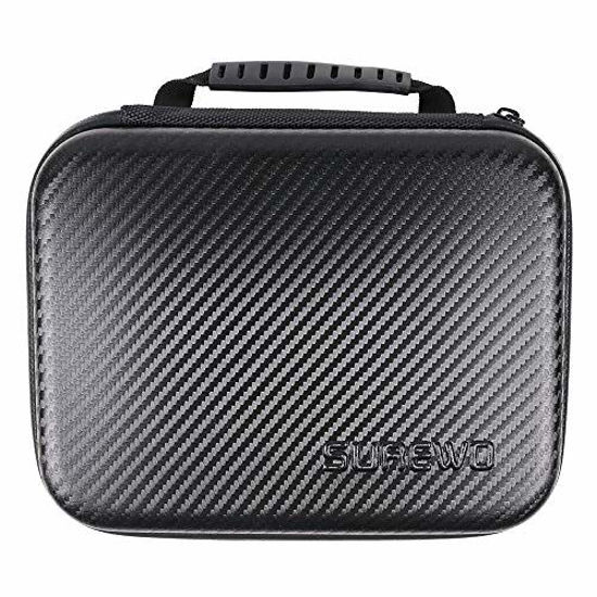 Picture of SUREWO Surface-Waterproof Carrying Case Compatible with GoPro Hero 11/10/9/8/7/(2018)/6/5 Black,DJI Osmo Action,AKASO/Campark/YI Action Camera and More (Medium)