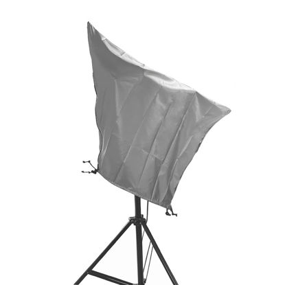 Picture of BOSKING Telescope Cover Outdoor Sun Protective Dust-Proof Astronomical Telescope Cover with Adjustable Drawstring - Silver (59(1499mm) x 33.5(851mm) inch)