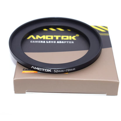 Picture of 52mm Lens to 72mm Camera Filters Ring Compatible All 52mm Camera Lenses to 72mm UV CPL ND Filter Accessory and 72mm Lens Hood(52-72mm)