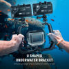 Picture of NEEWER Underwater Dive Rig for Action Camera, Aluminum Alloy Black U Shaped Handgrip with 1/4" Screw, Cold Shoe, Compatible with GoPro Hero 11 10 9 8 7 Hero DJI Osmo Action 1 2 3, AC001