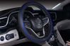 Picture of Mayco Bell Microfiber Leather Car Small Steering Wheel Cover (14''-14.25'', Black Dark Blue)