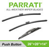 Picture of PARRATI® High Performance Premium All-Season Automotive Windshield Wipers with Rear Wiper Blades Replacement for Subaru Ascent 2019-2021,Easy DIY Install 26"+20"+14" (Set of 3)